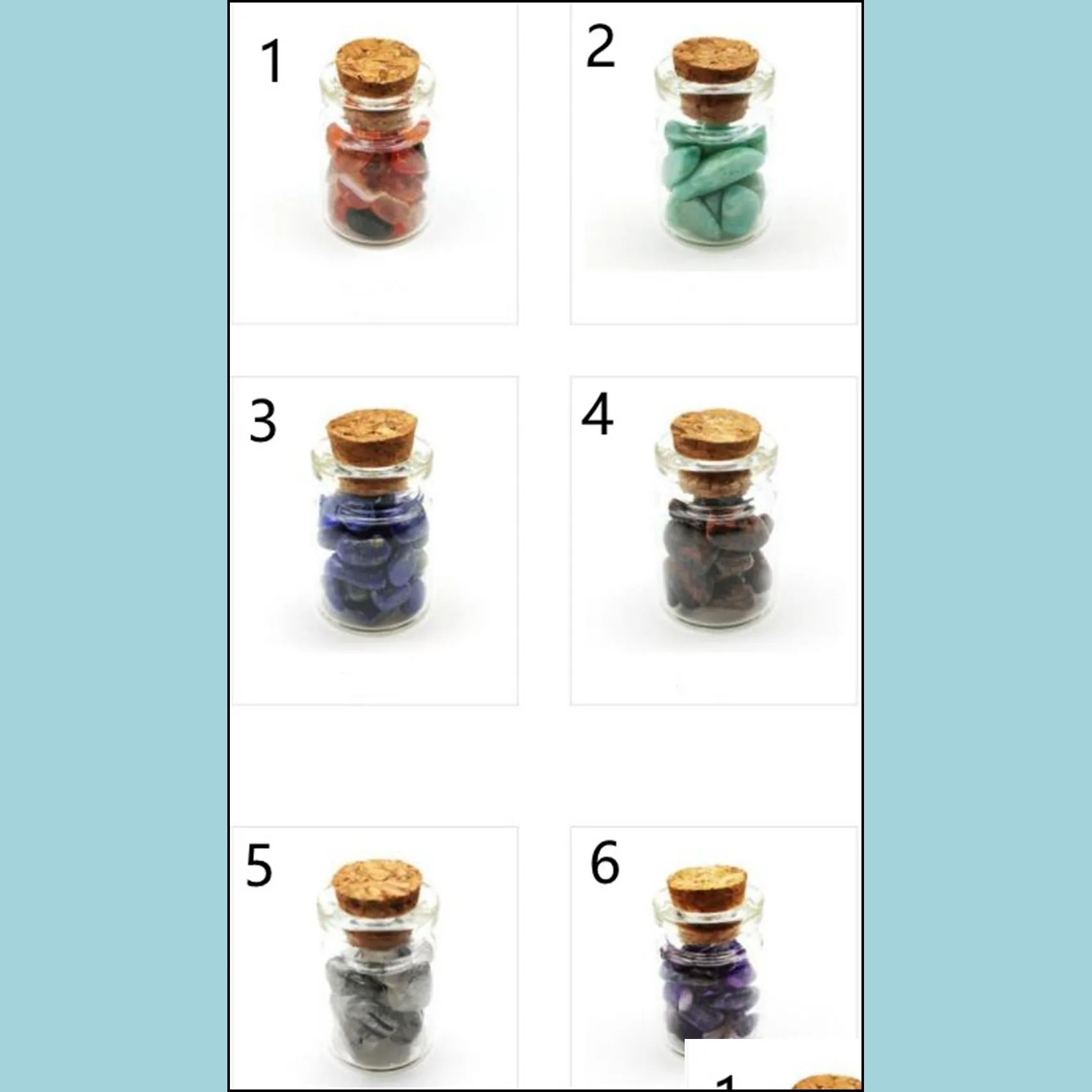 party favor party favor gemstone chips - tumbled healing crystals for witchcraft - these mini crystal spell jars are great beginners
