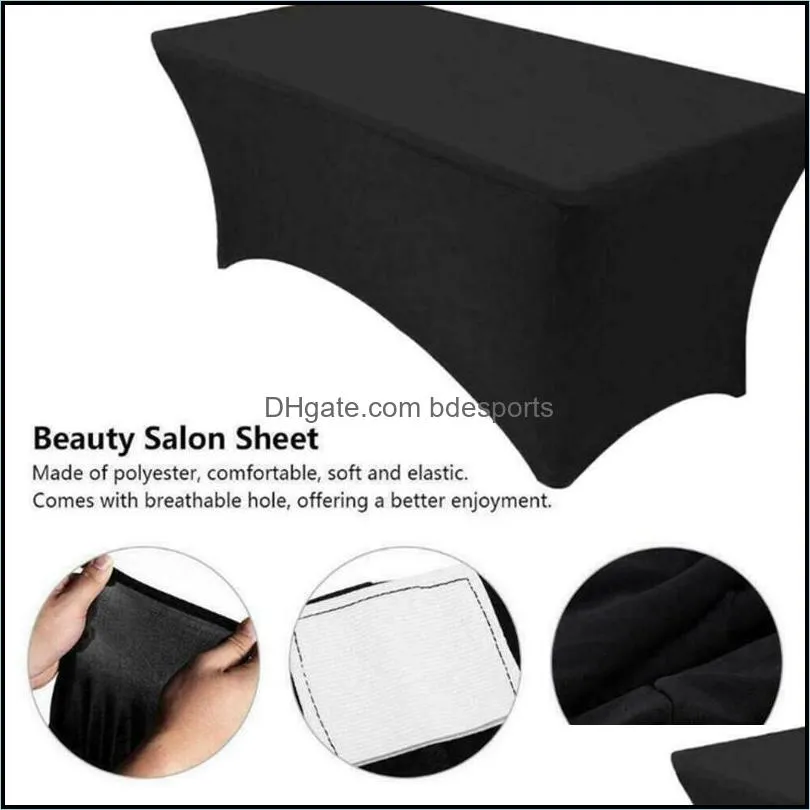 Rectangular Tablecloths Cocktail Spandex Stretch Cover For Wedding El Home Event Party Decoration