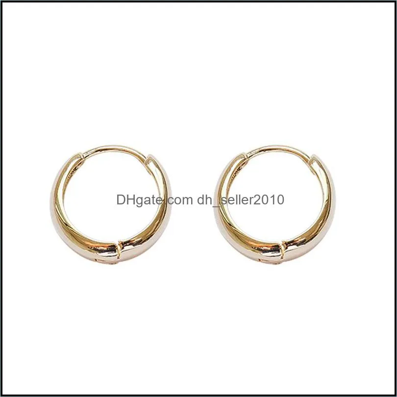 Silver Circle Arc Earrings Trendy Retro Simple Sexy Exquisite Couple Valentine`s Day Gift