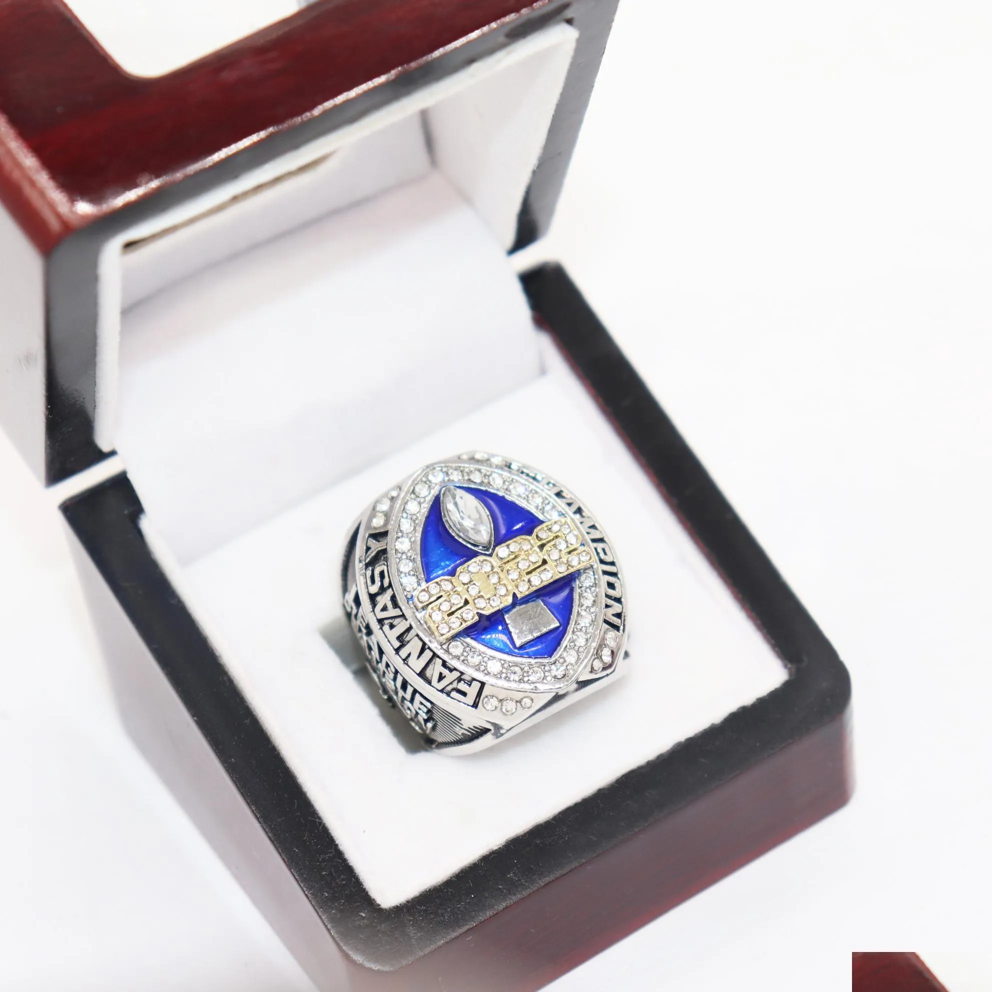 hot sales 2022 blues style fantasy football championship rings full size 8-14