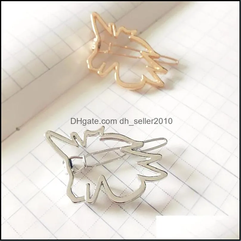 Promotion Trendy Vintage Circle Lip Moon Triangle Hair Pin Clip Hairpin Pretty Womens Girls Metal Jewelry Accessories 876 Q2
