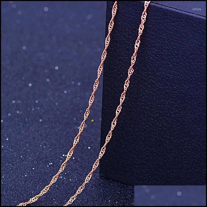 chains 45cm diy necklaces making chain copper wave/snake/box jewelry beads for pendant rose gold accessories