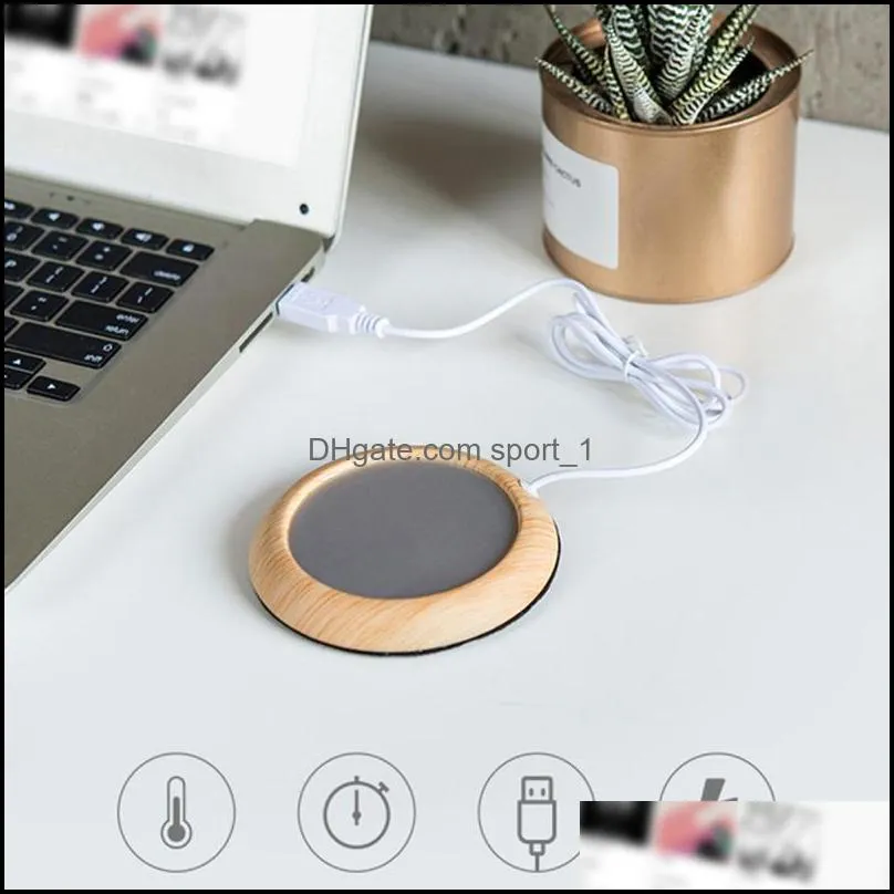 5V USB Heat Heater Pad For Tea Coffee Mug Warmer Cup Mat Home Office Supplies DFK889