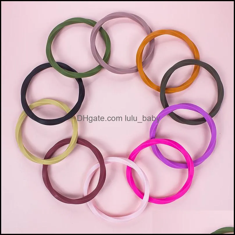 Silicone Bracelet Narrow Wave Band Ring Soft Comfortable Silicone Wristband for Women Ladies Outdoor Sport Fashion Jewelry