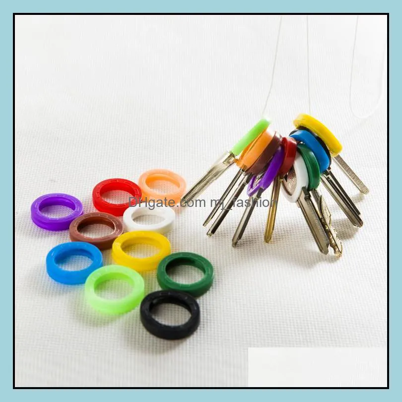 Soft Key Cap Cover Topper Silicone Rubber Key Cap Sleeve Rings Identifier Rings Identify Your Key Multi Colors Wholesale