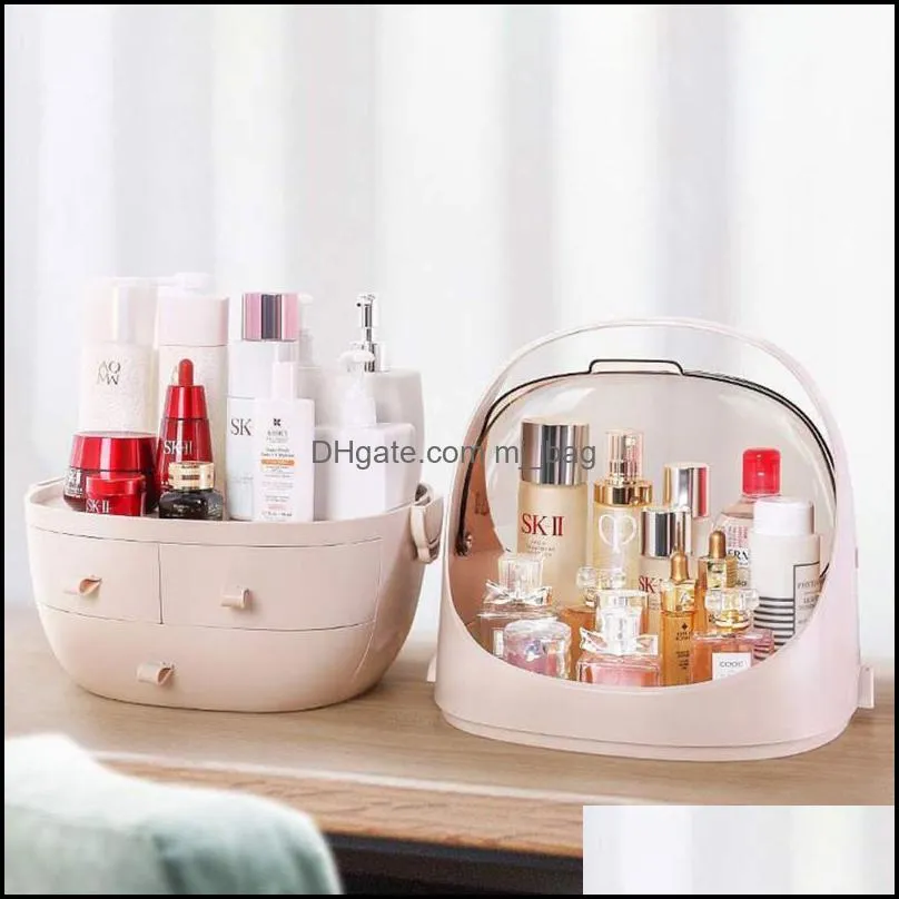 Large Acrylic Makeup Organizer Drawer Box Cosmetic Brush Container Nail Holder Desktop Sundry Case
