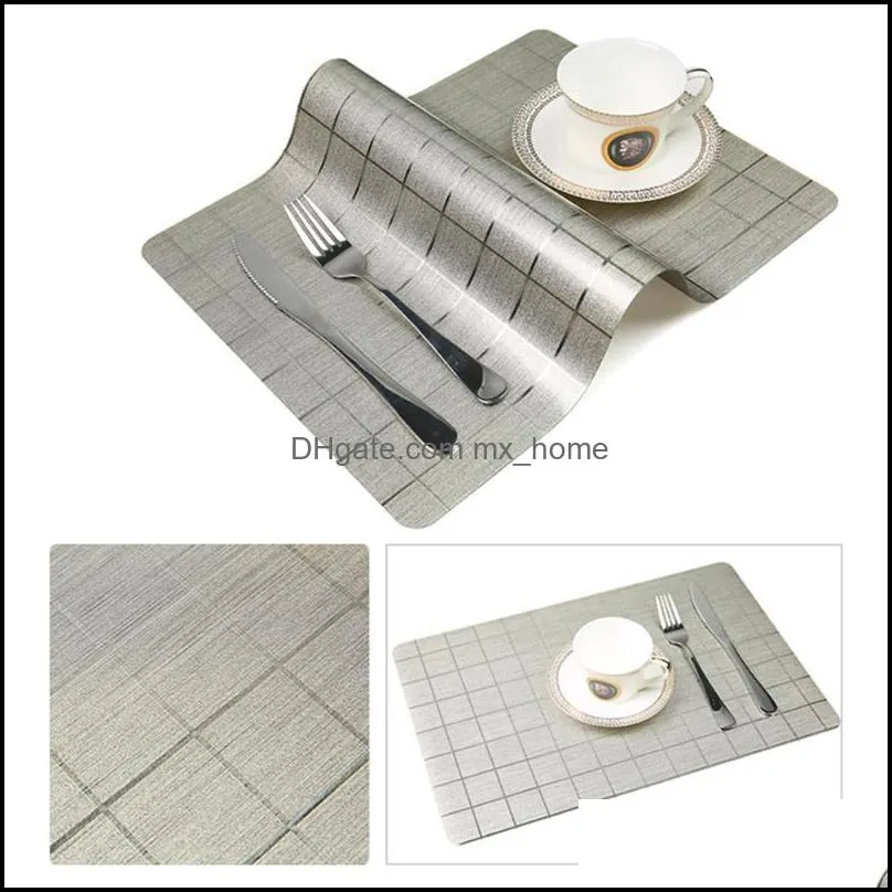 Protection Multipurpose Restaurants Non Slip Wear Resistant PVC Table Mat Waterproof Dinner Home Wipe Clean Anti Fading