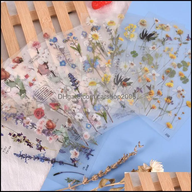 Flower Leaves Resin Sticker Epoxy Resin Mold Frame Fillers Material Multi Plant Flowers Scrapbook Decals Resin Mold Jewelry Decor