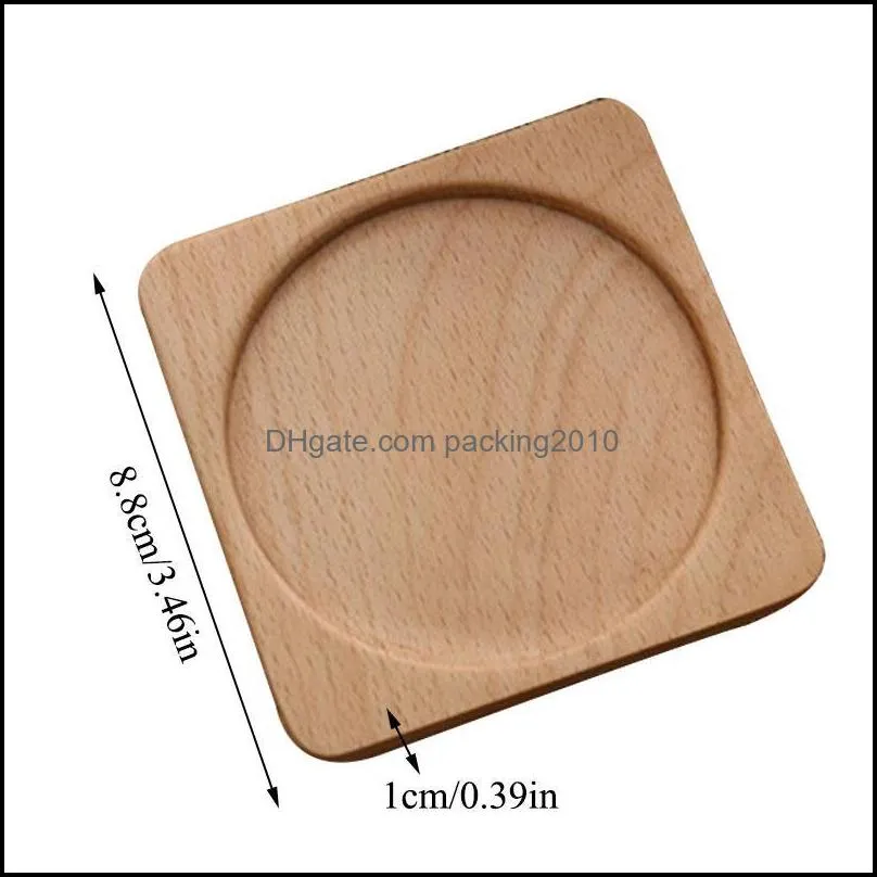 Wooden Cup Mat Tableware Decor Table Durable Kitchen Supplies Heat Resistant Placemat Practical