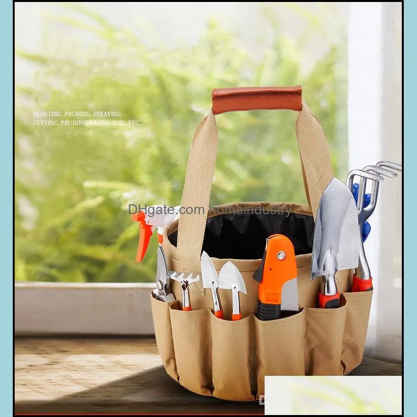 garden tool set organizer spade mini shovel equipment kit home garden floral planting grafting rake hand saw branch pruning