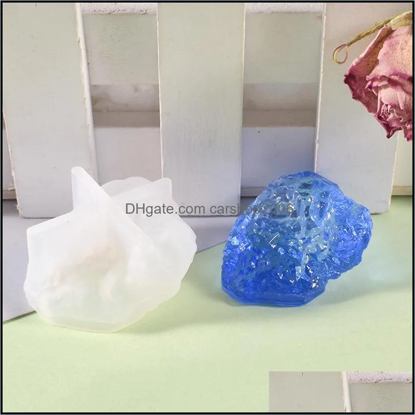 Irregular Stone Silicone Resin Molds for Jewelry UV Resin Epoxy Mould Charm Pendant Rock Flexible Mold