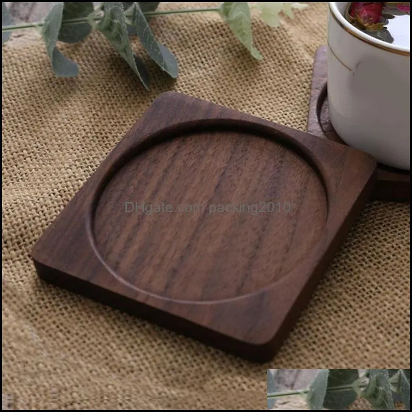 Wooden Cup Mat Tableware Decor Table Durable Kitchen Supplies Heat Resistant Placemat Practical