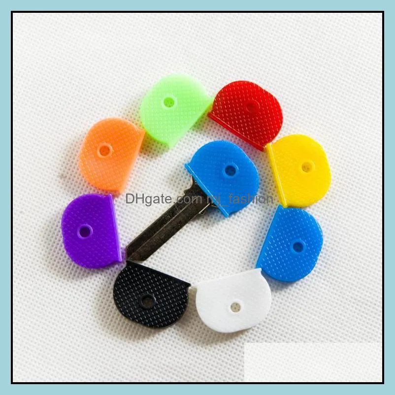 Soft Key Cap Cover Topper Silicone Rubber Key Cap Sleeve Rings Identifier Rings Identify Your Key Multi Colors Wholesale