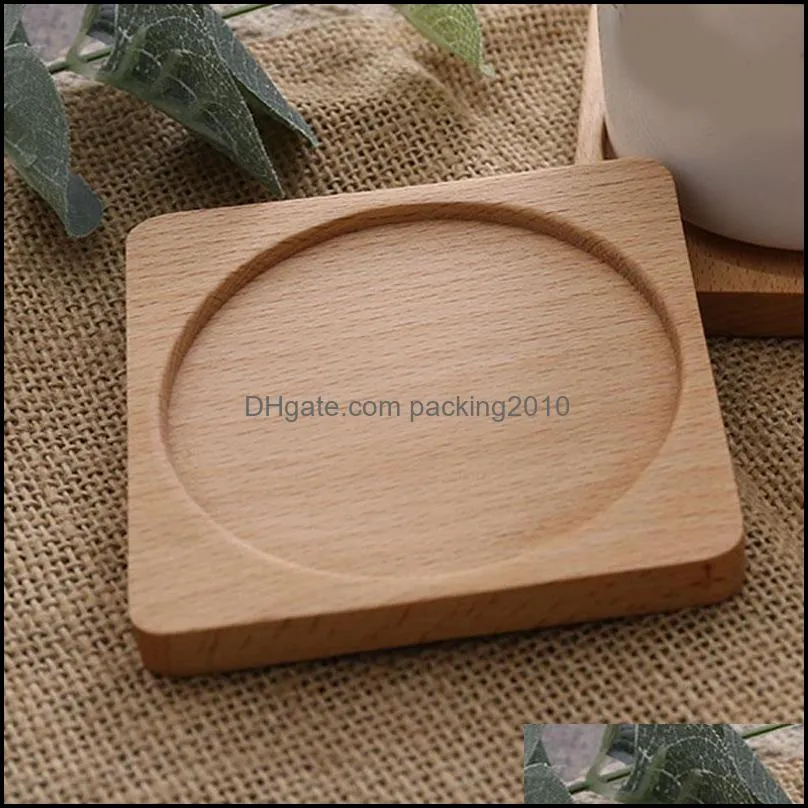 Wooden Cup Mat Tableware Decor Table Durable Kitchen Supplies Heat Resistant Placemat Practical