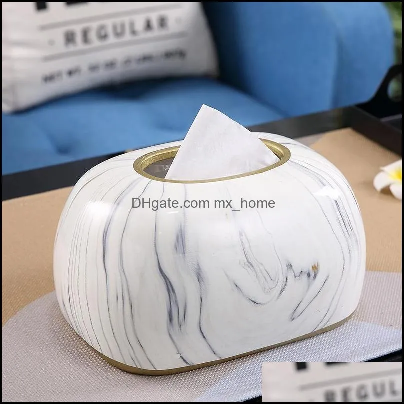 Cermic Home Kitchen Box Paper Dispenser Napkin Holder Case Furnishing Ornaments Office  Wedding