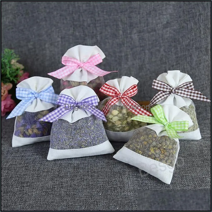 cotton mesh lavender sachet bag diy dried flower sweet bursa bags wardrobe mould proof fragrance bag gift jewelry organizer bh7424 tyj