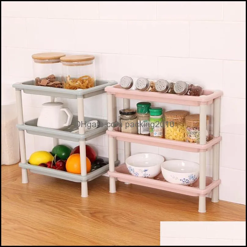 Multi Use Household Holder Desktop Mini Side Shelf Kitchen Spice Sundry Rack Save Space Organizer
