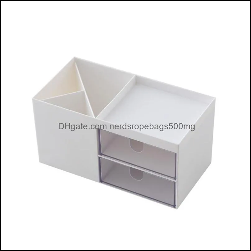 Plastic Cosmetic Box Makeup Drawer Organizer Jewelry Nail Polish Container Desktop Sundries