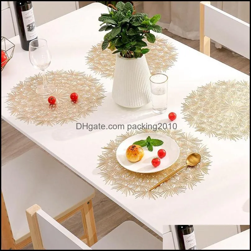 Placemats Set Of 6 Heat Resistant Easy To Clean Washable Outdoor For Kitchen Dining Patio Table