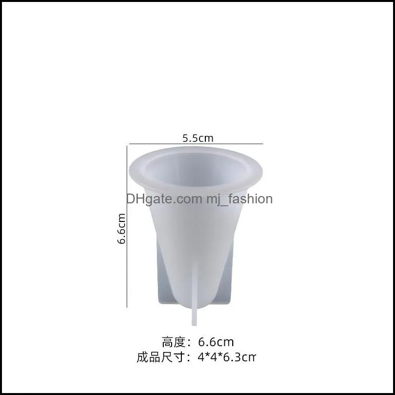 Ring Cone Resin Mold Flexible Clear Silicone Ring Holder Mould for DIY Stand Jewelry Display Wedding Gift