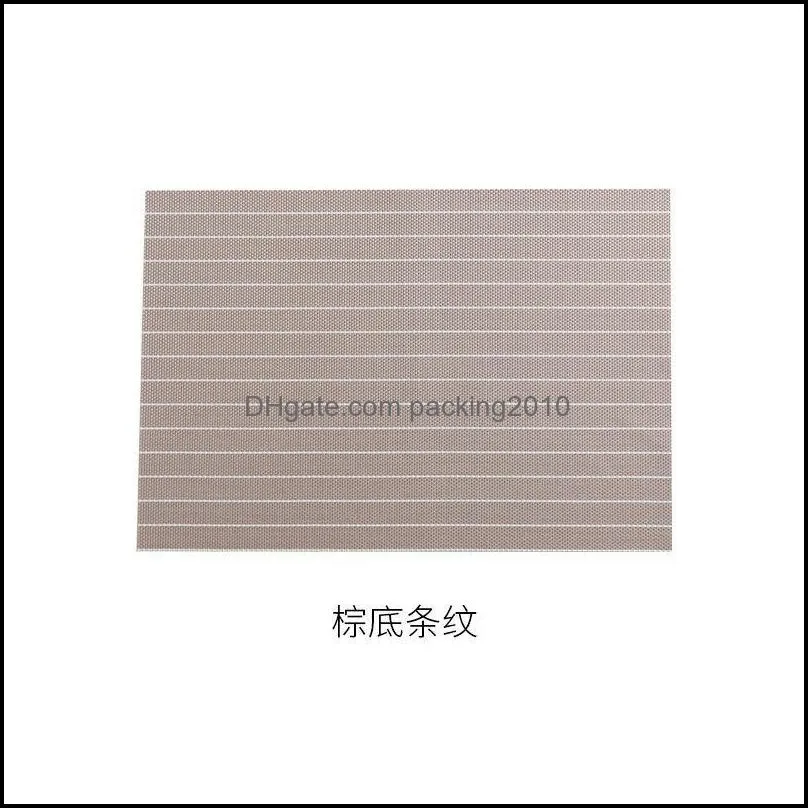 Dining Mat Ins American Style Square PVC Household El Supplies Thermal Insulation Plastic Oil Proof Simple Table