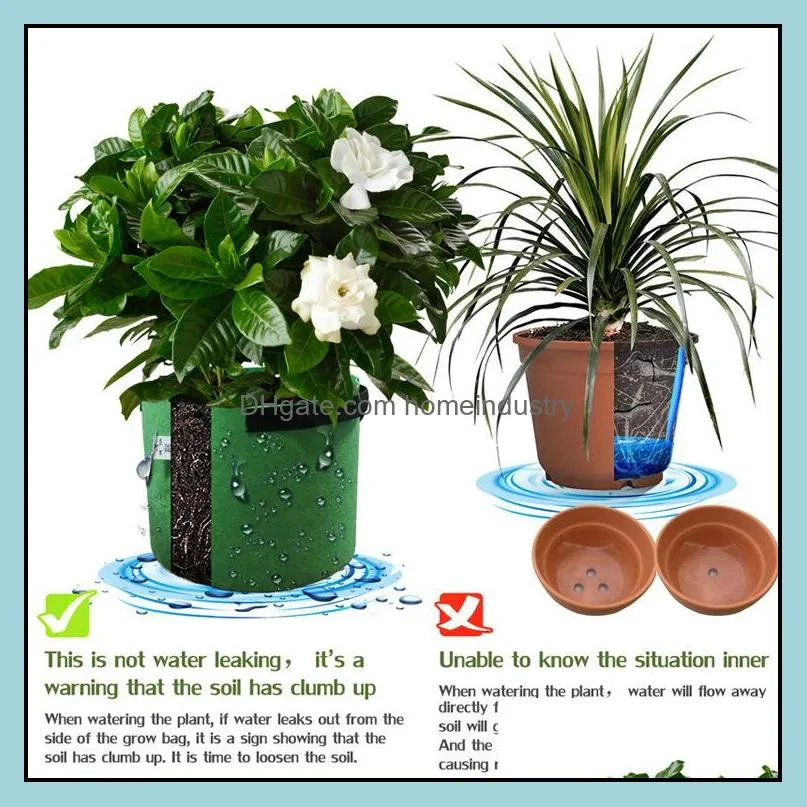 grow bags flower pot vegetable plant seeding potato planter growing moisturizing jardin non-woven greenhouse gardon accessories