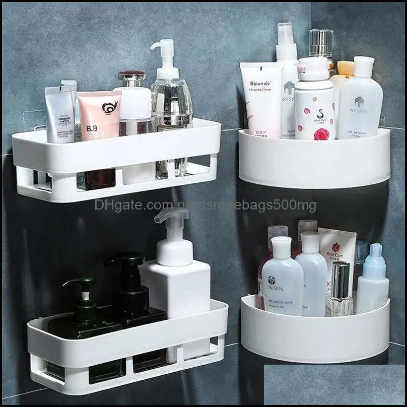 Colour Shelf Adhesive Rack Corner Shower Kitchen Home Decoration Box Accessories