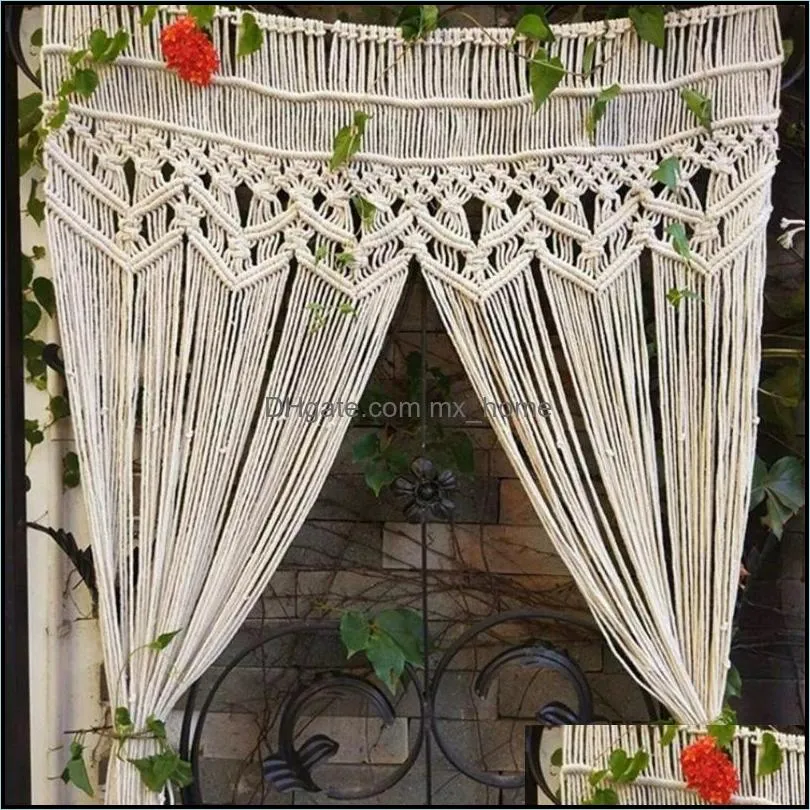 Tapestries Macrame Wall Hanging Exquisite Wide Application Cotton Beige Boho Woven Decoration Tapestry For Home Wedding