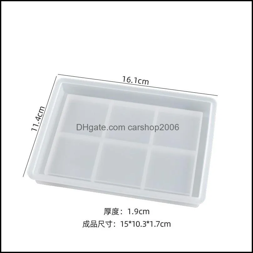 Rectangle Oval Tray Silicone Resin Molds DIY Crafts Dish Tray Moulds for Ashtray Jewelry Box Flower Pot Cup Mug Bowl Mat