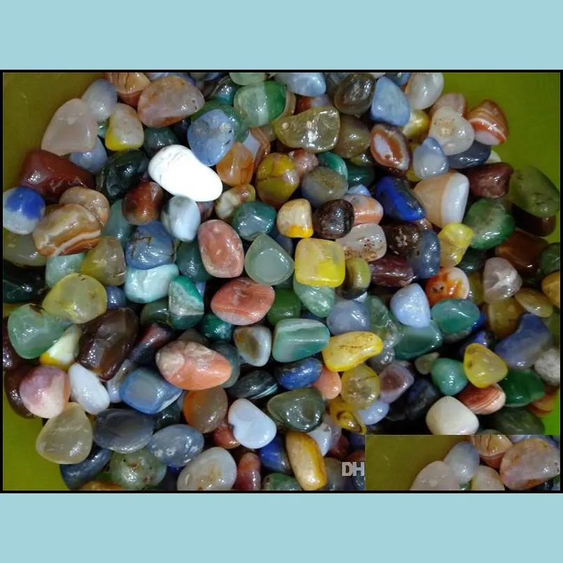 200g Tumbled Stone Beads and Bulk Assorted Mixed Gemstone Rock Minerals Crystal Stone for Chakra Healing Natural agate for Dec