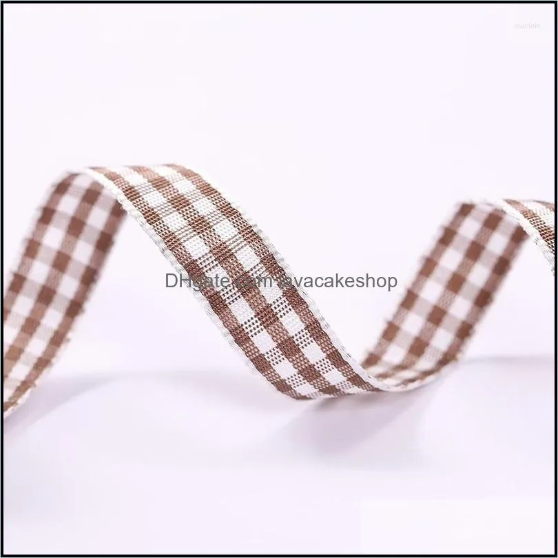 gift wrap solid color plaid ribbon scottish light cake baking packaging diy hair accessories bouquet decoration belt