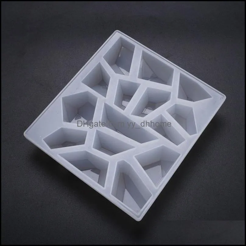 Irregular Silicone Crystal Stone Mold Polygon Resin Mold Geometry Jewelry Pendant Keychains Molds DTY Epoxy Resin Craft