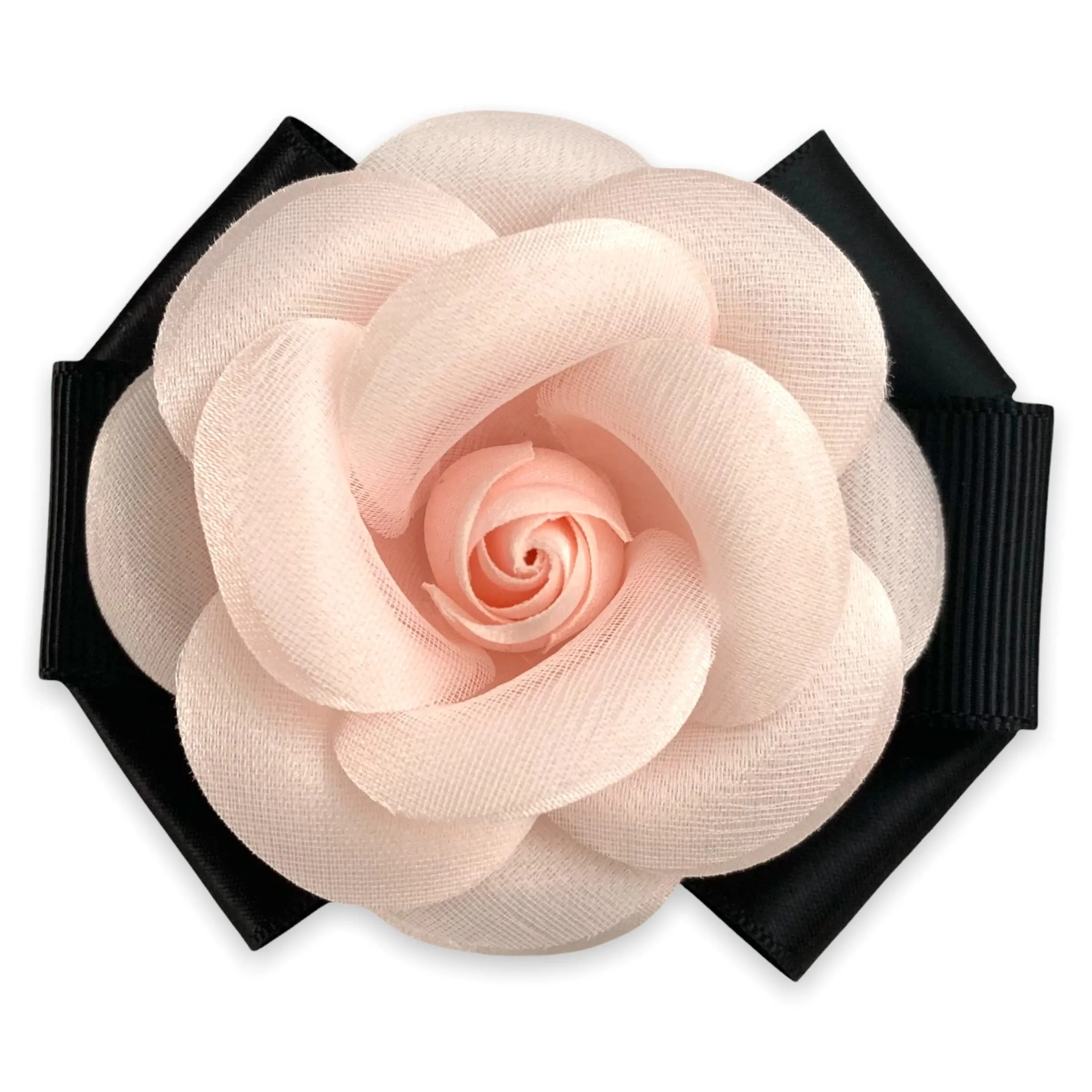 80hou elegant wool camellia flower brooch vintage bow floral pin
