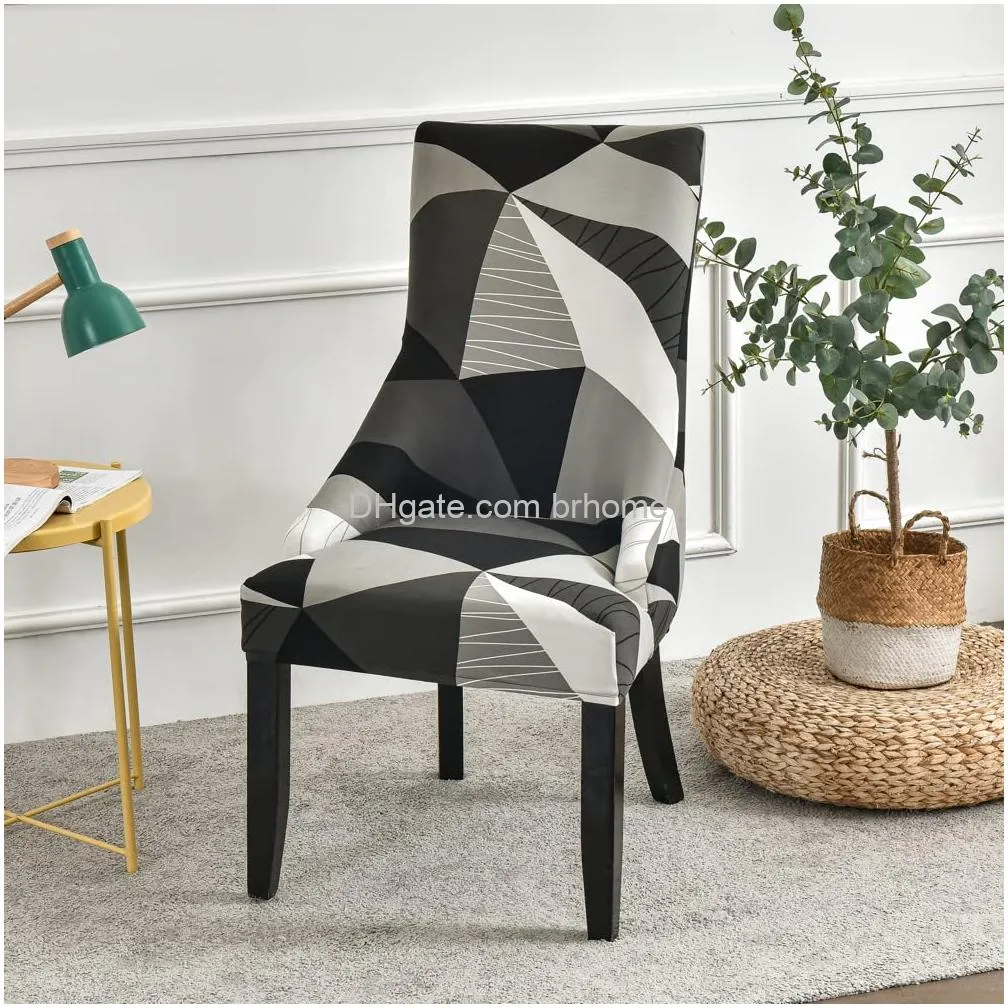 wingback dining chair covers stretch wingback chair cover for dining room with arms side chair slipcovers machine washable soft spandex chair covers for chairs with arms greycreative space