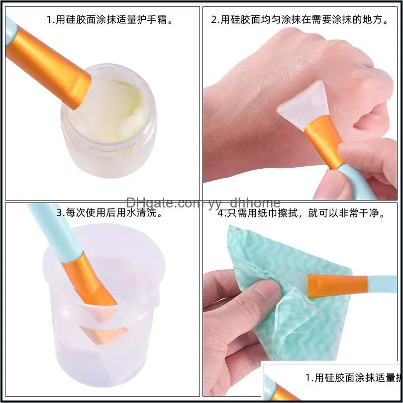 Resin Brush Silicone Stir Sticks DIY Jewelry Crafts Tool Silicone Epoxy Stirring Applicator Mixing Spoon Scraper