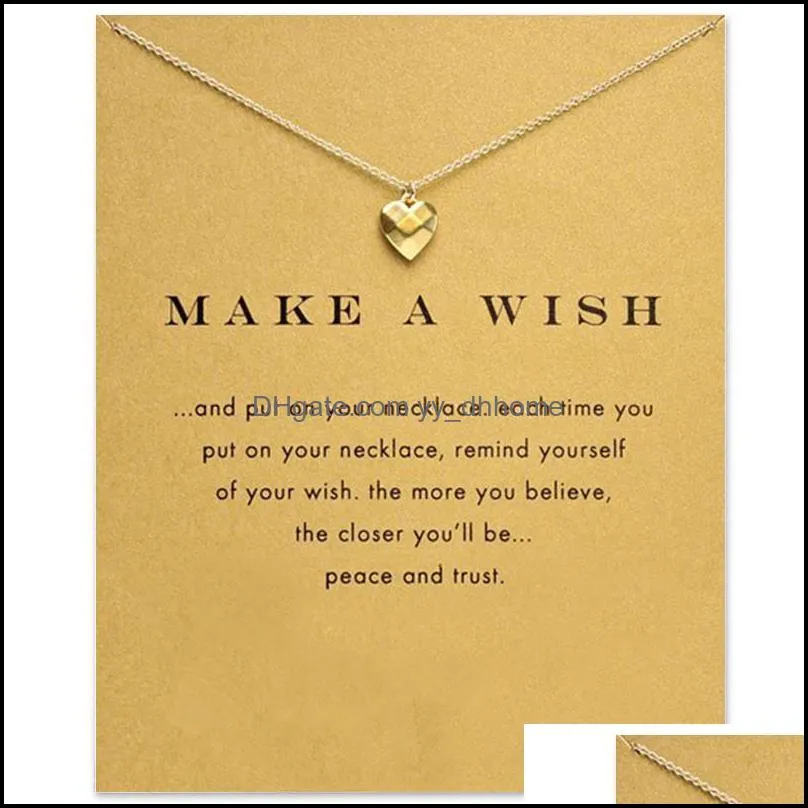 Love Heart Choker Necklaces Gold Silver With Card Pendant Necklace For Fashion Women Jewelry YOU ARE LOVED