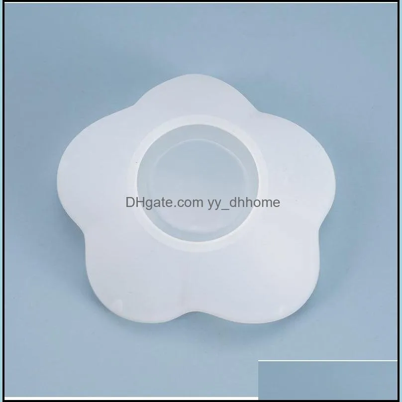 Flower Dish Resin Mold Plate Jewelry Dish Jewelry Storage Molds Trinket Dish Tray DIY Resin Craft Mould