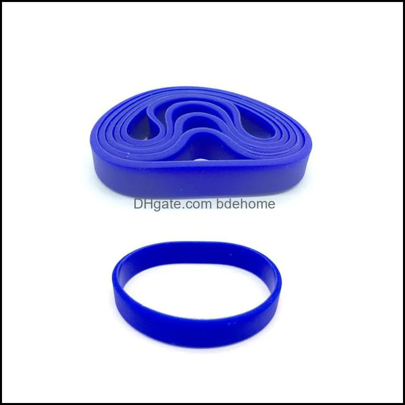 100PCS Silicone Blank Bracelet Colorful Unisex Wristband Rubber Silicone Bracelet Sport Activity Wrist Band Fashion Jewelry Promotion