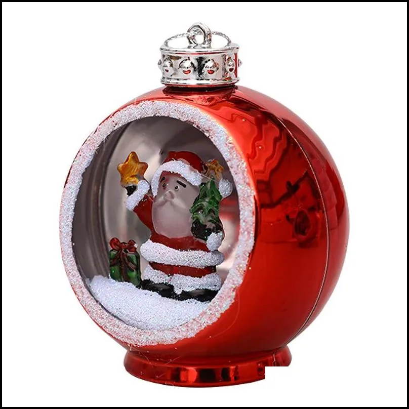 christmas tree lights santa decorations pendant electroplating ball christmas gifts ornaments