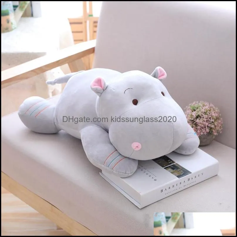 28/40/50cm Kawaii Hippo Plush Dolls Stuffed Soft Down Cotton Animal Pillow Cute Toy Birthday Christmas Gift for Children Kid