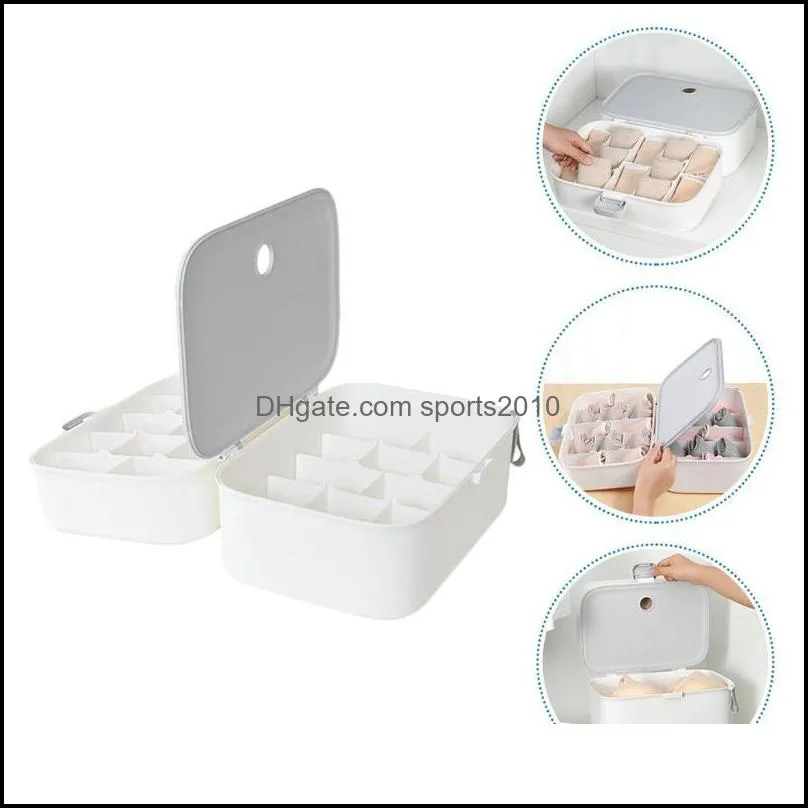 1Pc Compartment Underwear Storage Box Practical Underpants