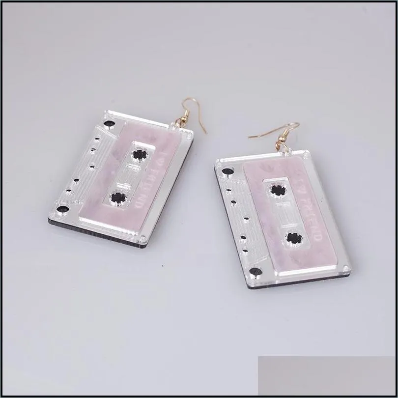dangle & chandelier night club acrylic tape earrings for women girl drop vintage fashion jewelry 1