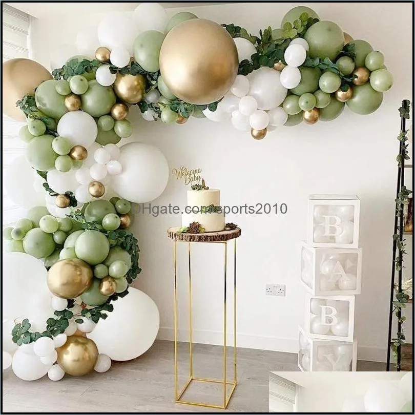 20/30/50pcs 5 Inch Green Balloons Avocado For Wedding Birthday Baby Shower Background