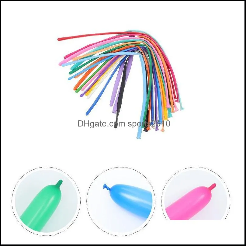 Set Long Balloons Pastel Latex Twisting For Birthday Wedding Festival PartyParty