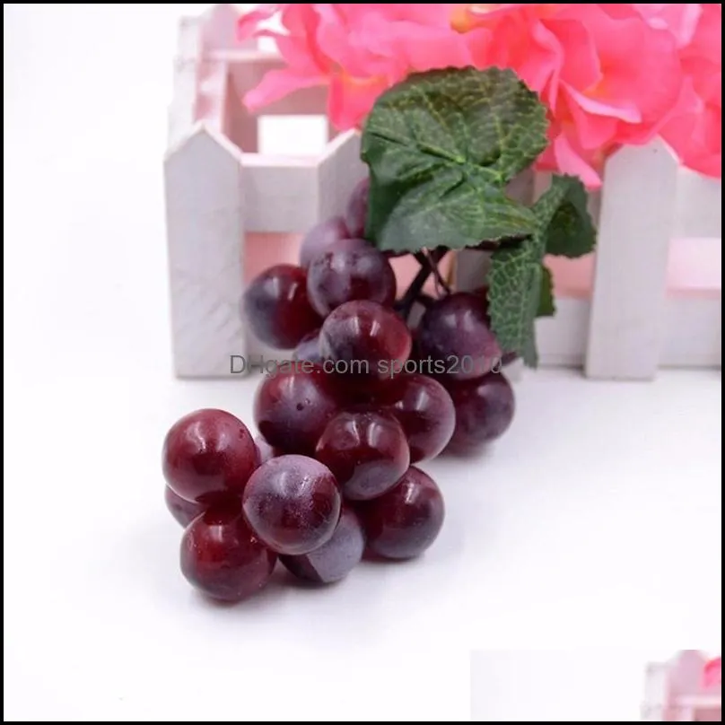 Artificial Fruit A Bunch Of Grapes Fake Plastic Food Home Decorations