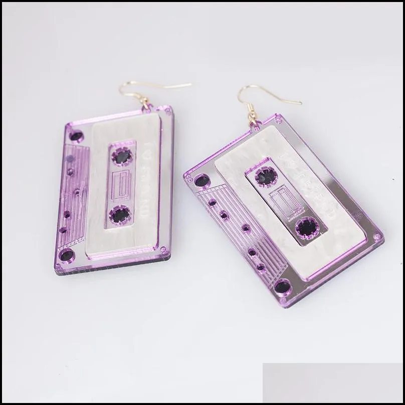dangle & chandelier night club acrylic tape earrings for women girl drop vintage fashion jewelry 1