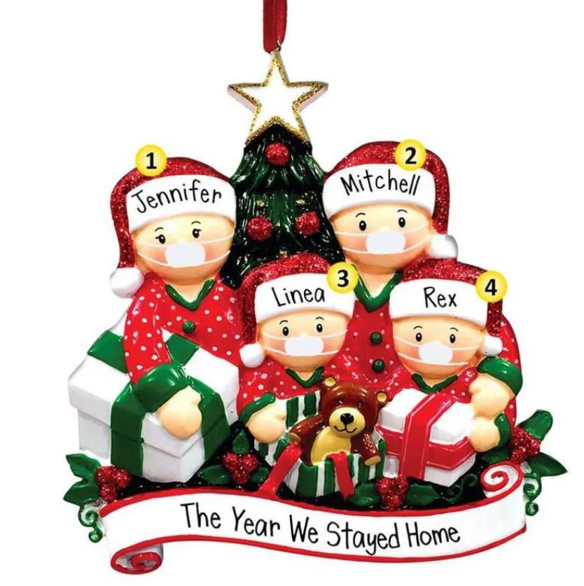 diy christmas tree ornament decoration for home pvc santa claus handwritten name ornaments xmas decor pendant gift