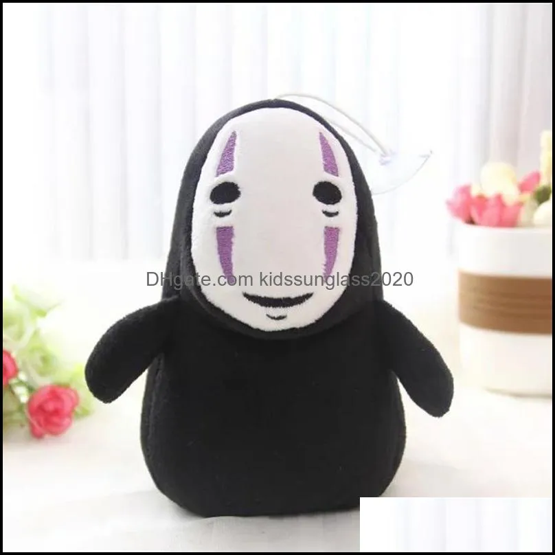 15cm Spirited Away Faceless Man No Face Plush Pendant No Face Ghost Kaonashi Stuffed Plush Toys Doll for Children Kids Gift LA074