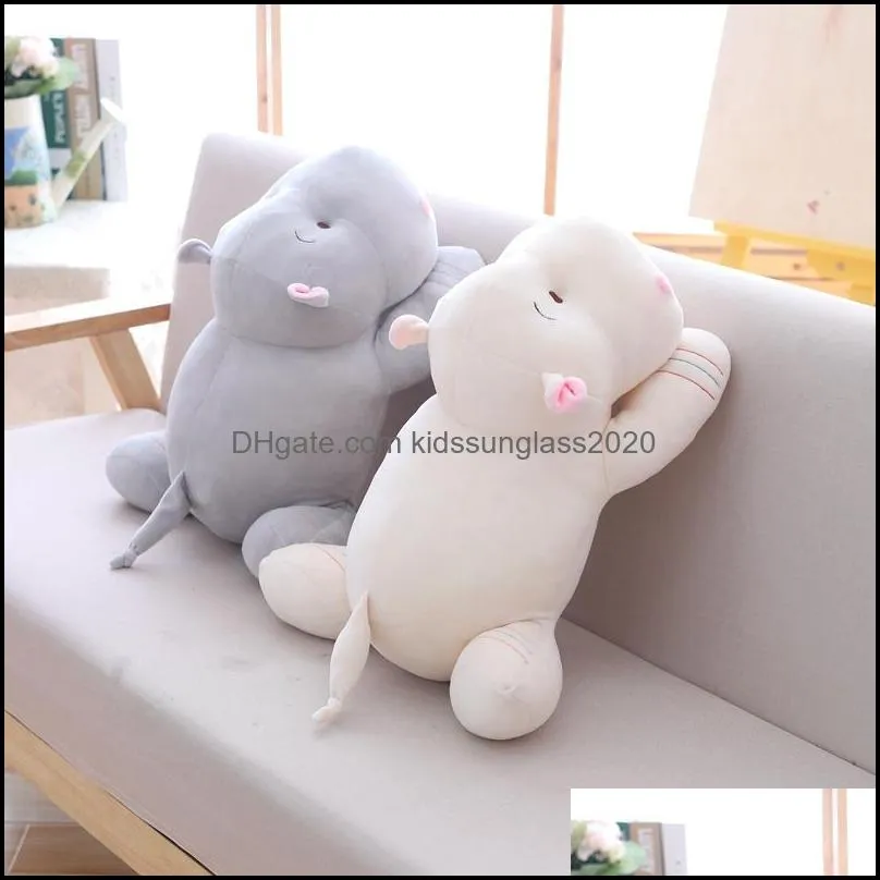 28/40/50cm Kawaii Hippo Plush Dolls Stuffed Soft Down Cotton Animal Pillow Cute Toy Birthday Christmas Gift for Children Kid