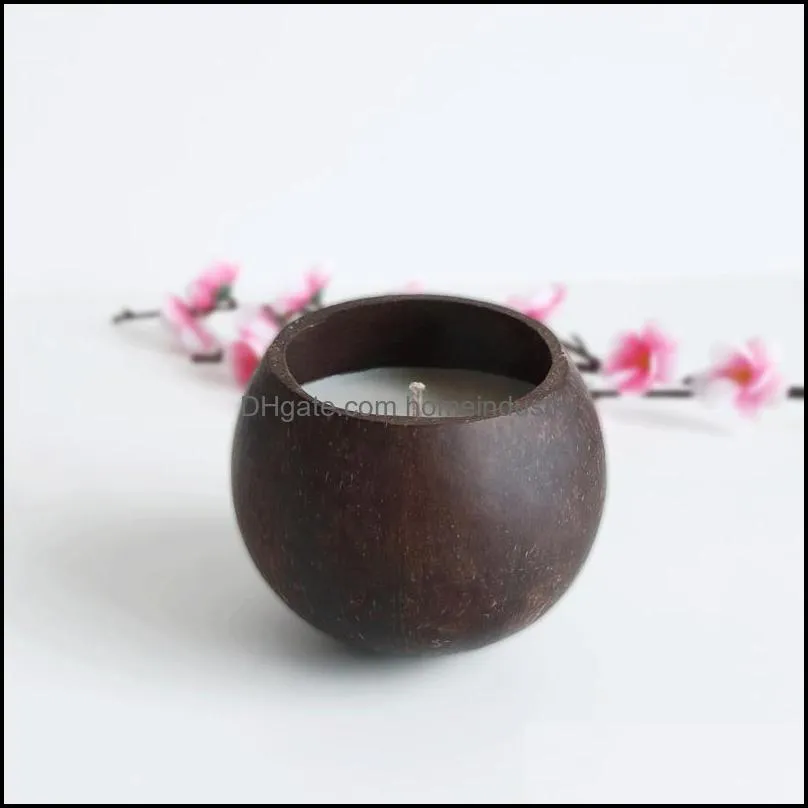 Candles 1pc Natural Coconut Candle Soy Wax Scented Arrival Fashion Smokeless Household Decorative